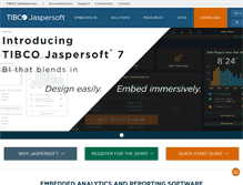 Tablet Screenshot of jaspersoft.com